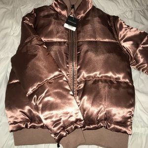 rose gold bubble jacket